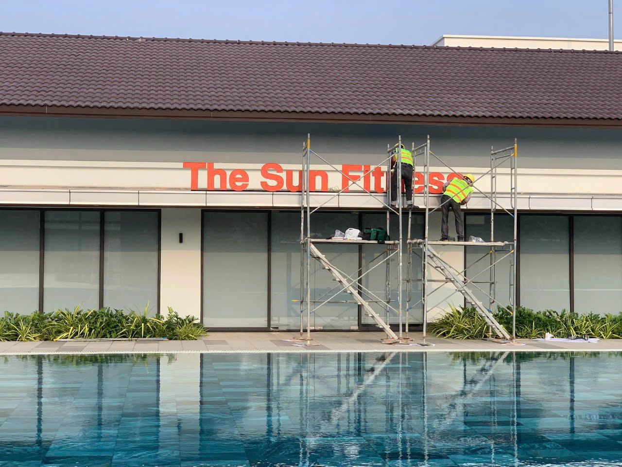 Hoàn Thiện Bảng Hiệu Quảng Cáo Dự Án  Sunsaca Visip 2  Bình Dương