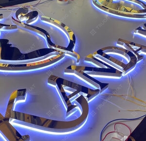 CHỮ NỔI INOX HẮT SÁNG CHÂN