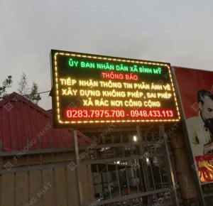 LÀM BIỂN LED MATRIX BẾN CÁT | BẢNG LED CHẠY CHỮ