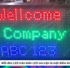 LÀM BIỂN HIỆU LED MATRIX TÂN UYÊN | BẢNG LED CHẠY CHỮ